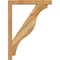 Ekena Millwork Funston Block Rough Sawn Bracket w/ Offset Brace, Western Red Cedar, 4"W x 22"D x 30"H BKT0402X22X30FST05RWR - alternate 4